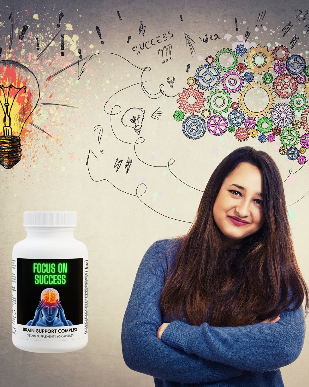 Brain Support Complex Supplement (60 Capsules)