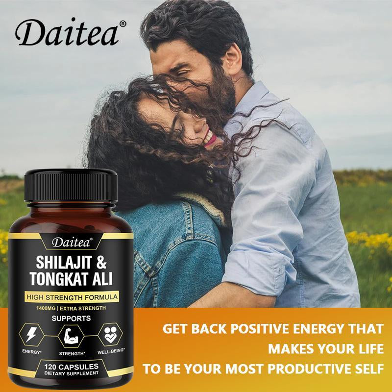 Daitea Shilajit & Tongkat Ali Supplement, Supports Energy, Endurance, Vitality, Supports Muscle Mass