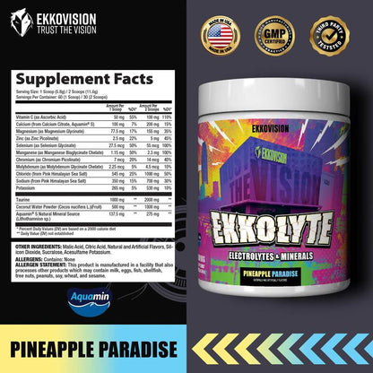 EKKO Ekkolyte Hydration | Electrolytes & Minerals | 3Rd Party Tested