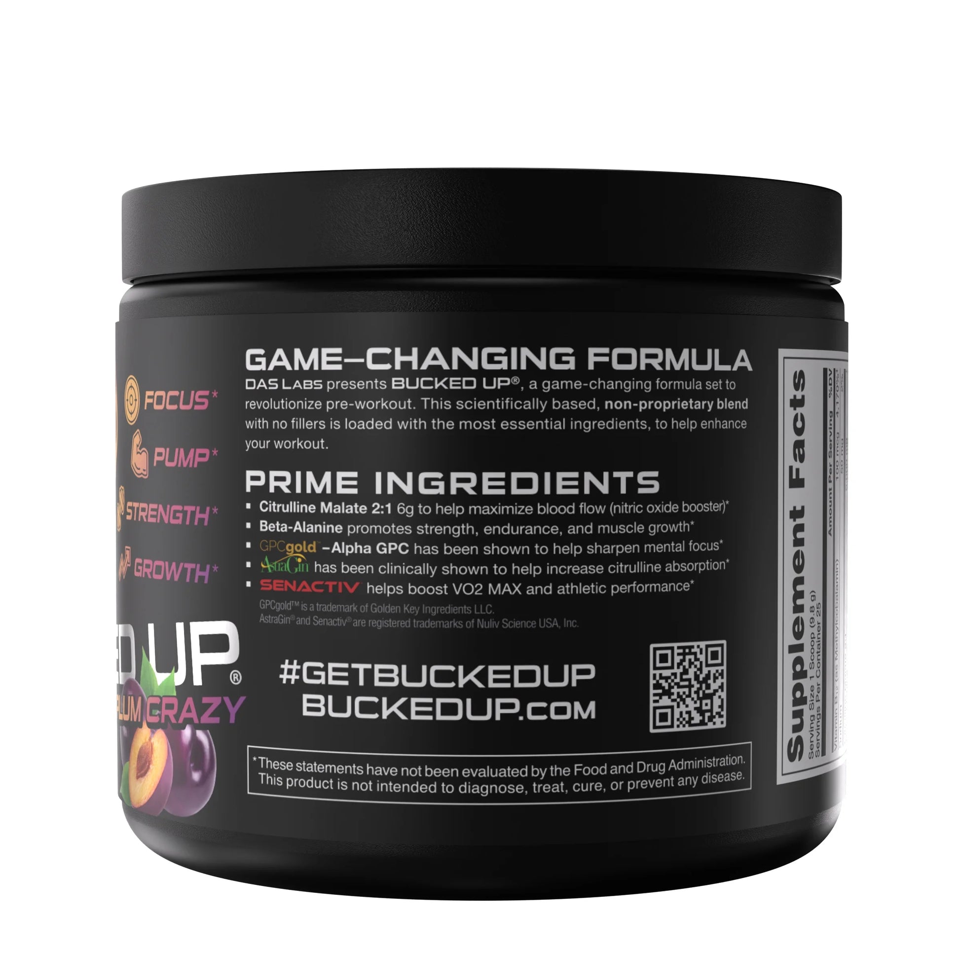 Preworkout Supplement Plum 25 Serve