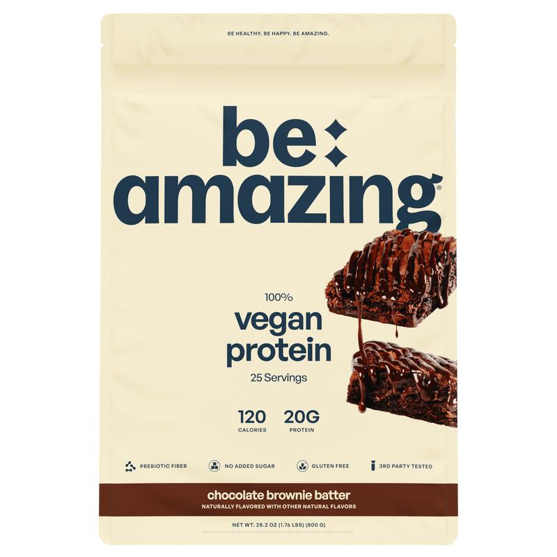 Be Amazing Vegan Protein Powder | Plant | Prebiotic Fiber | Gluten Free | Non Dairy | Low Sugar | Great Tasting | Dole Whip | Brown Sugar Oatmeal | IHOP