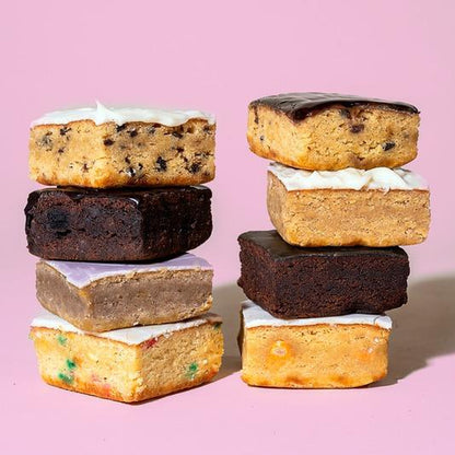 Prime Bites Protein Brownie Variety Pack - 19G Protein and 5G Collagen Chocolate Dessert