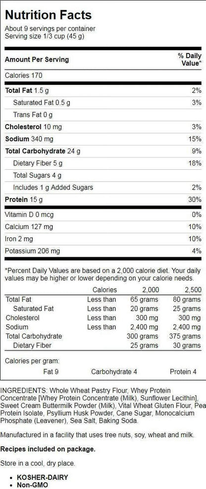 Pancake Protein Powder, 15G Protein, 14 Oz