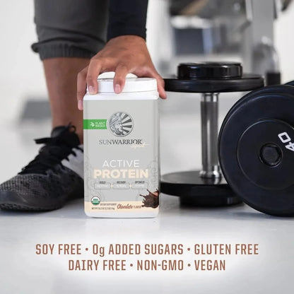 Sport Organic Active Protein, Chocolate, Vegan Protein Powder, 20 Servings