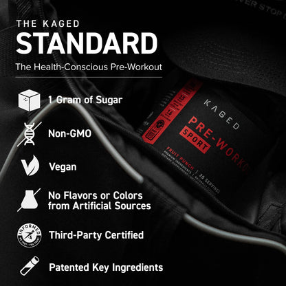 Muscle Pre-Workout Sport Fruit Punch, Amino Acid Supplements, 20 - 13G Servings