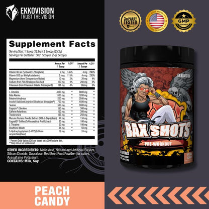 EKKO Bax Shots Pre-Workout | Baxter Signature | 3Rd Party Tested