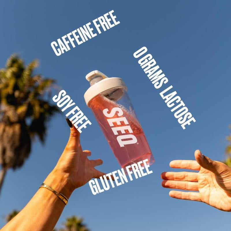 SEEQ Clear Protein Powder - 22G Whey Isolate - Zero Sugar & Lactose - Allergen Friendly - Bone Health - Post Workout Recovery - Fitness Endurance Supplement - Dietary