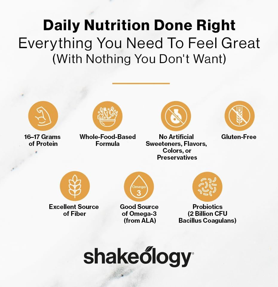 Shakeology Vegan Protein Powder - Gluten Free, Superfood Protein Shake - Helps S