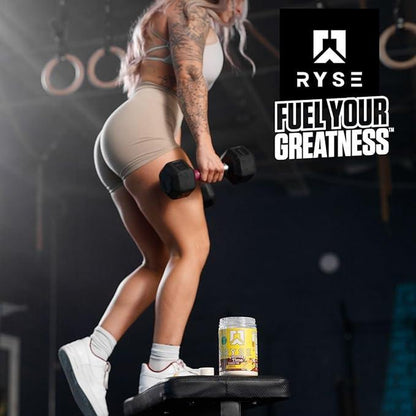 RYSE Loaded Pre Workout Powder - Daily Pre-Workout for Men & Women with over 300Mg Caffeine, Beta Alanine, and Citrulline - 30 Servings