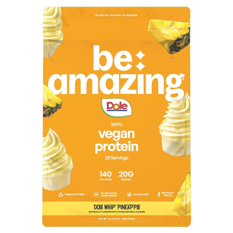 Be Amazing Vegan Protein Powder | Plant | Prebiotic Fiber | Gluten Free | Non Dairy | Low Sugar | Great Tasting | Dole Whip | Brown Sugar Oatmeal | IHOP