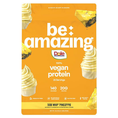 Be Amazing Vegan Protein Powder | Plant | Prebiotic Fiber | Gluten Free | Non Dairy | Low Sugar | Great Tasting | Dole Whip | Brown Sugar Oatmeal | IHOP