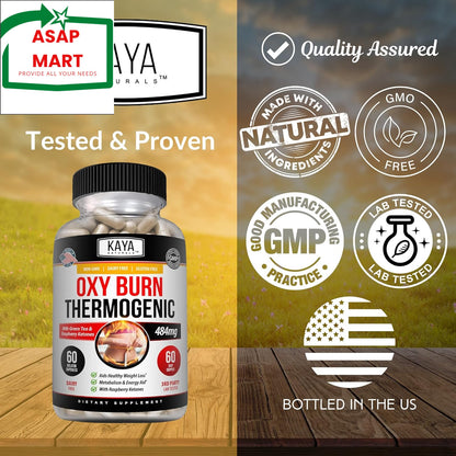 Kaya Naturals Supreme Fat Burner - Weight Loss Pills Women & Men - Appetite Supp