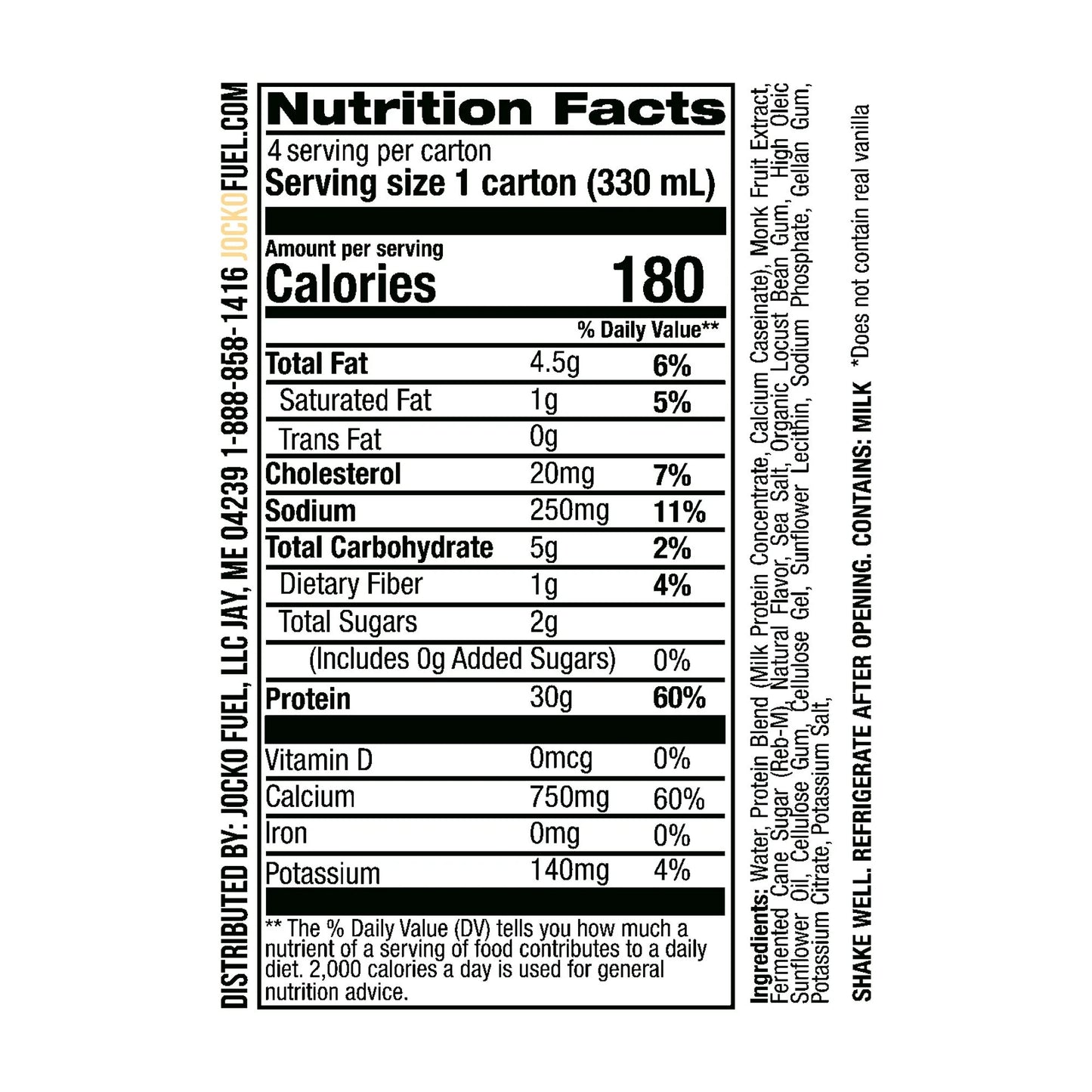 Protein Shake, Vanilla, 11Oz, 4 Count, 30G Protein