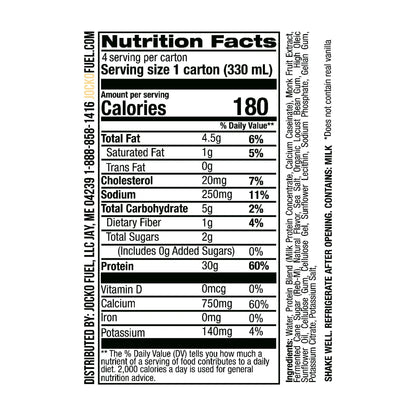 Protein Shake, Vanilla, 11Oz, 4 Count, 30G Protein