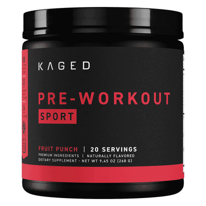 Muscle Pre-Workout Sport Fruit Punch, Amino Acid Supplements, 20 - 13G Servings