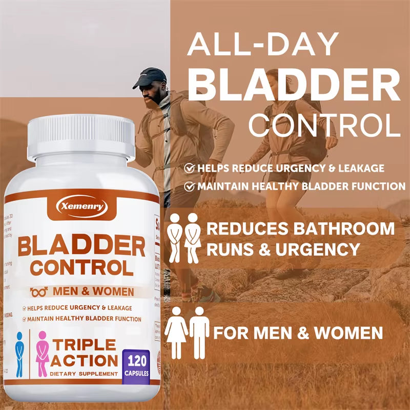 Bladder Control Supplement - Reduce Urinary Frequency and Urgency, Improve Urination Supplement - 120 Capsules