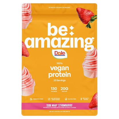 Be Amazing Vegan Protein Powder | Plant | Prebiotic Fiber | Gluten Free | Non Dairy | Low Sugar | Great Tasting | Dole Whip | Brown Sugar Oatmeal | IHOP