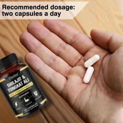 Daitea Shilajit & Tongkat Ali Supplement, Supports Energy, Endurance, Vitality, Supports Muscle Mass