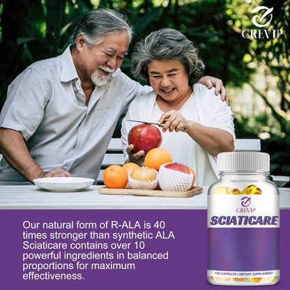 Sciaticare - with R-Alpha Lipoic Acid, Magnesium, Acetyl L-Carnitine HCL, Benfotiamine and Ginger Root- 120 Capsules
