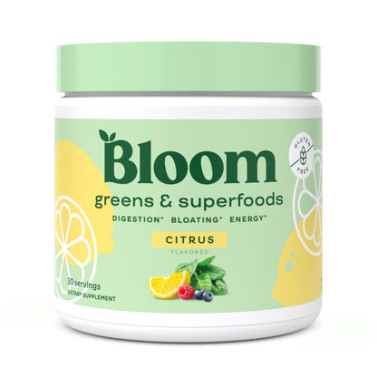 Bloom Nutrition Greens & Superfoods Powder (30 Servings) - Digestion, Gut Health, Bloating Relief, Spirulina & Chlorella with Probiotics & Antioxidants
