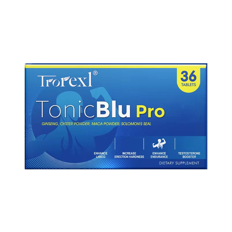 Tonicblupro Blue Pills Male Enhancing Supplements Support Stamina & Energy, Natural Oyster & Ginseng Tablets