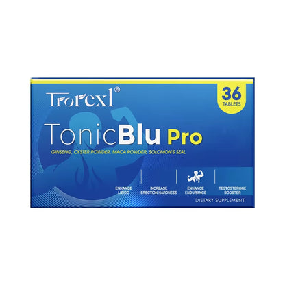 Tonicblupro Blue Pills Male Enhancing Supplements Support Stamina & Energy, Natural Oyster & Ginseng Tablets