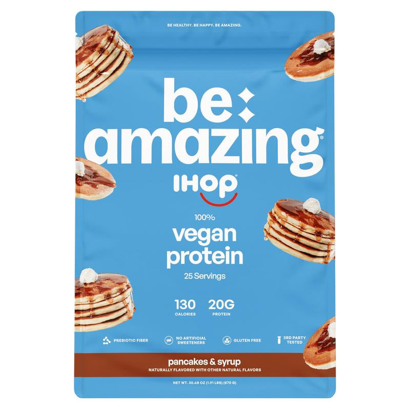 Be Amazing Vegan Protein Powder | Plant | Prebiotic Fiber | Gluten Free | Non Dairy | Low Sugar | Great Tasting | Dole Whip | Brown Sugar Oatmeal | IHOP